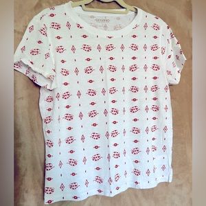 Shyanne L Women’s White TShirt Short sleeve with snakes print